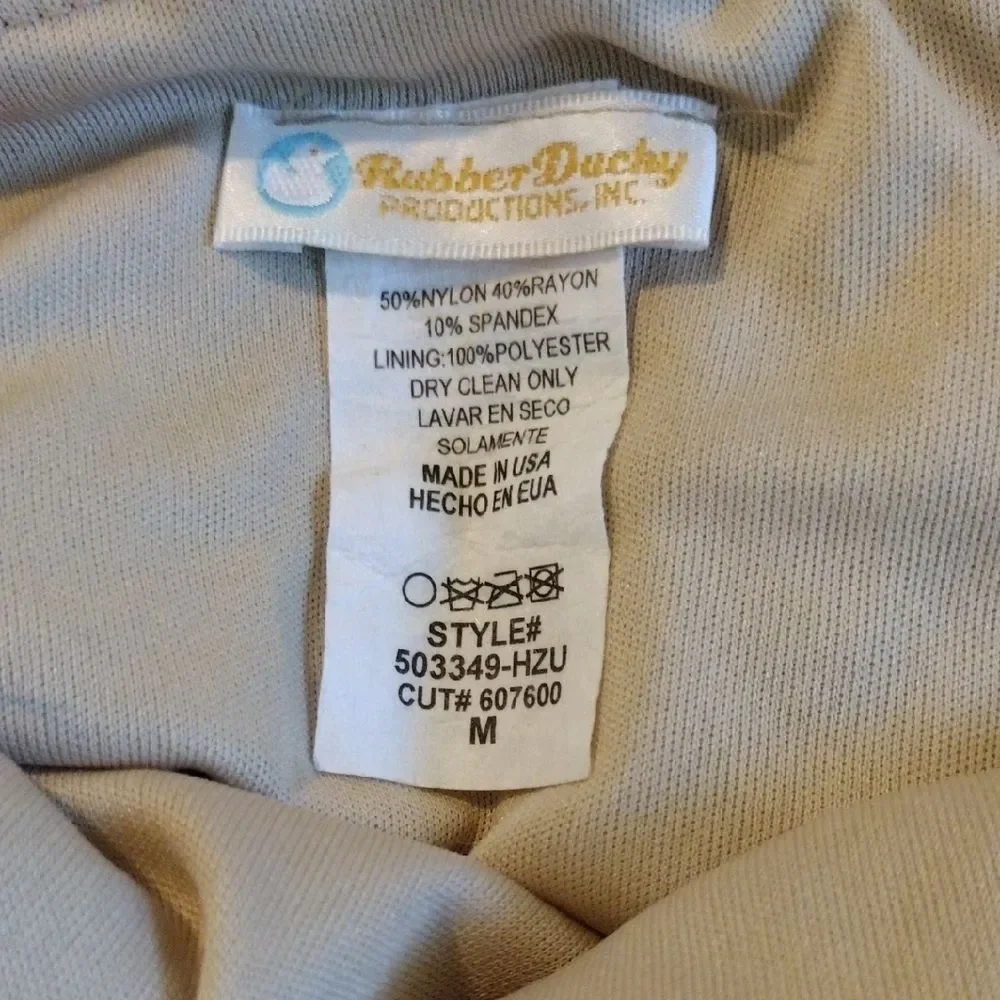 Rubber Ducky Productions Nude/Tan Lace Dress Size Medium